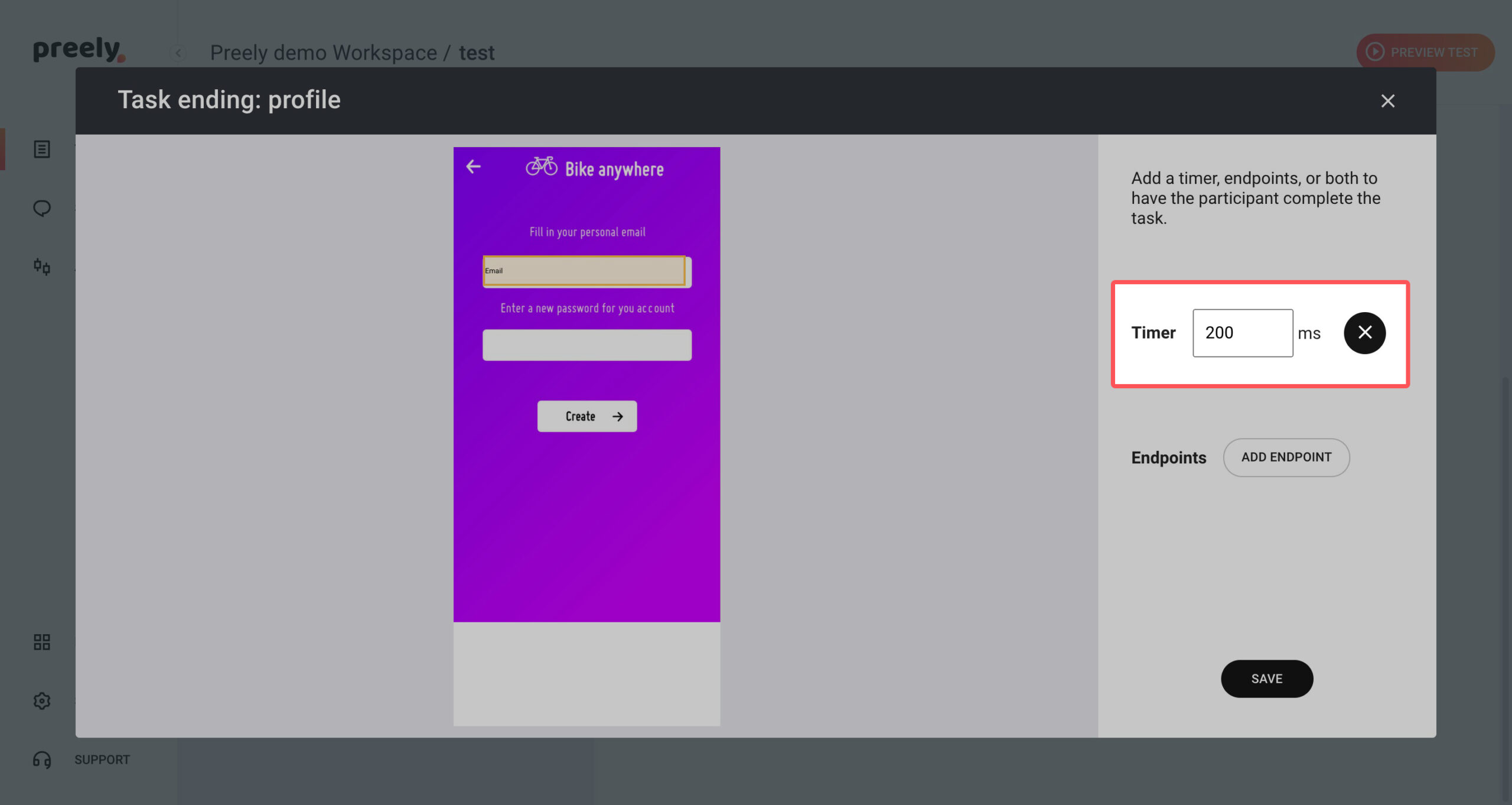 Add timer
